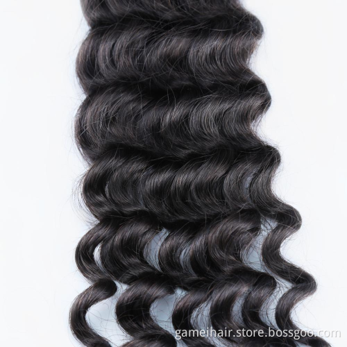 Single Donor Human Virgin Hair deep wave Extension GMHAIR Unprocessed Raw Cambodian Cuticle Aligned Virgin Hair Bundles